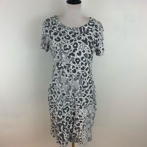 Cubism Stretch Layer Dress Short Sleeves